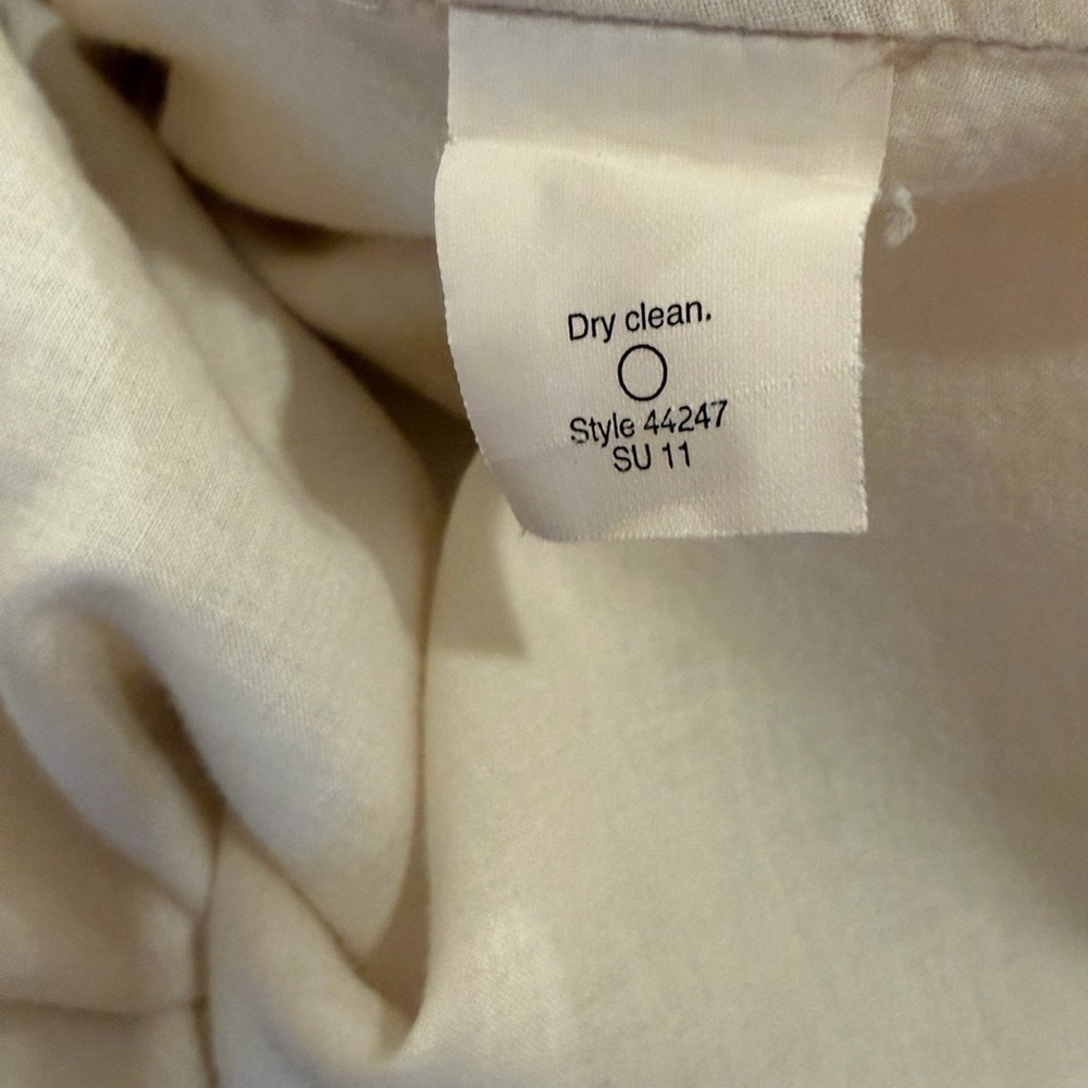 J. Crew Linen Mini Skirt A-Line Beige Tan Sz 2 Pleated Lined - Picture 11 of 14